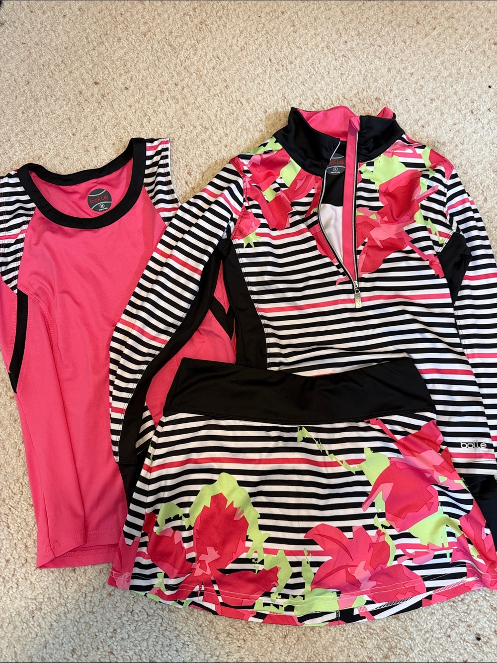 Bollé Pink Floral Stripe Active Set